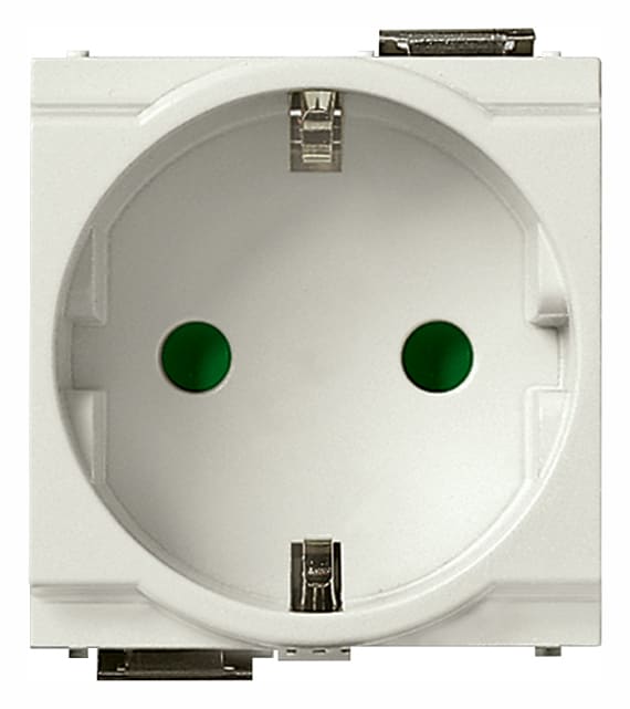 VIMAR - PRESA SICURY 2P+T 16A TEDESCO BIANCO 17038.B