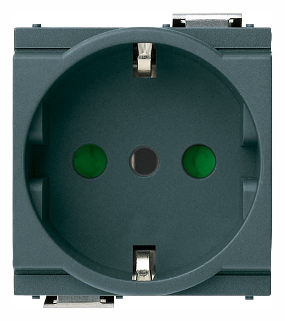 VIMAR - PRESA 2P+T 16A P30 GRIGIO 17039