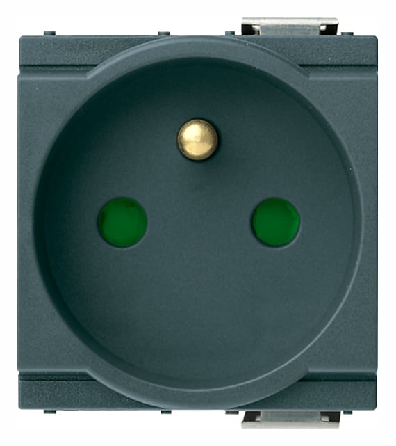 VIMAR - PRESA SICURY 2P+T 16A FRANCESE GRIGIO