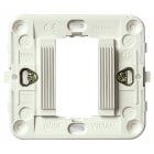 VIMAR - Supporto Rigato 1M con Griffe Bianco per Scatole Incasso Rotonde Ø 60 Mm o Parete 09971 17081.B