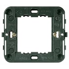 VIMAR - Supporto 2 Moduli Ridotti con Griffe per Scatole Incasso Rotonde Ø 60 mm o Parete 09971 Grigio 17082