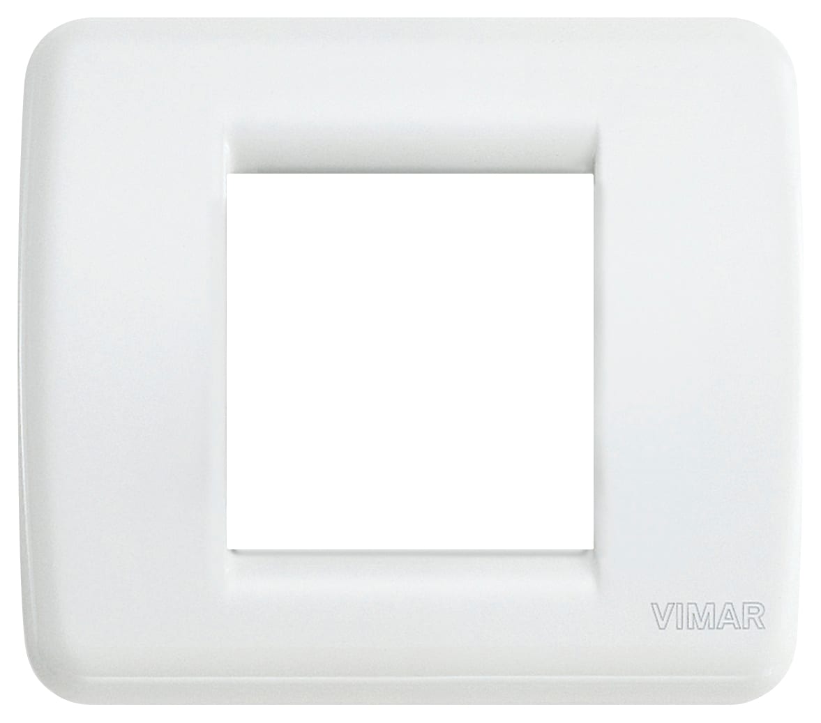 VIMAR - PLACCA RONDO 1-2M BIANCO