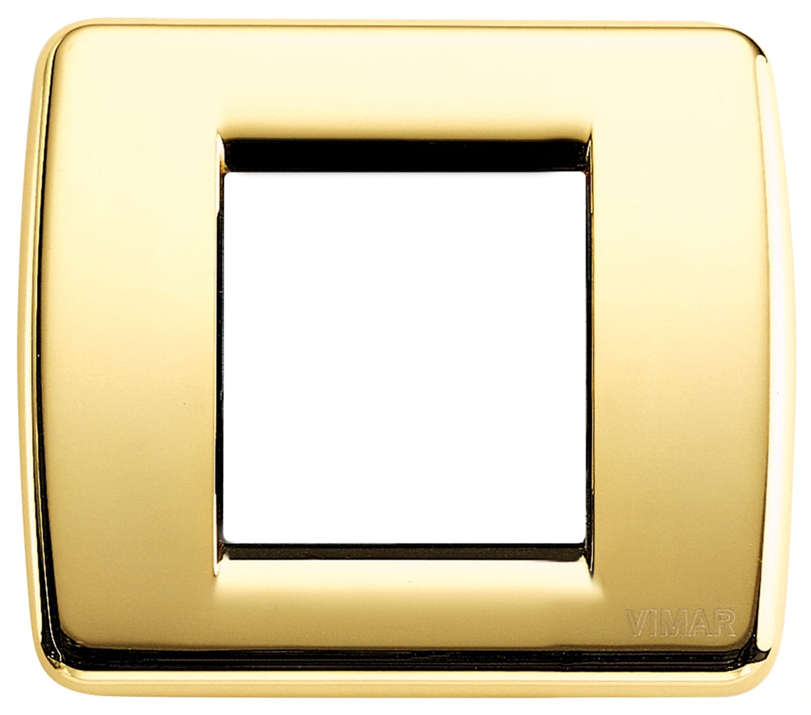 VIMAR - PLACCA RONDO 1-2M ORO LUCIDO
