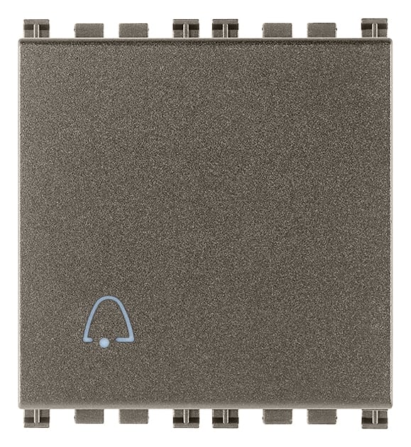 VIMAR - PULSANTE 1P NO 10A 2M CAMPANELLO METAL 19008.2.C.M