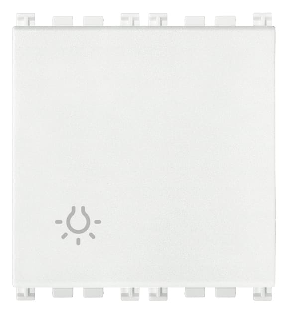 VIMAR - PULSANTE 1P NO 10A LUCE 2M BIANCO