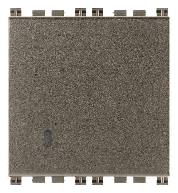 VIMAR - PULSANTE 1P NO 10A 2M METAL 19008.2.M