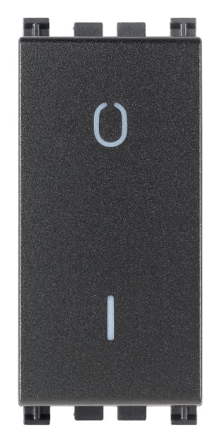 VIMAR - INTERRUTTORE 2P 16AX ANTIBATT. GRIGIO