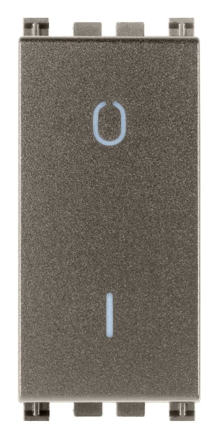 VIMAR - INTERRUTTORE 2P 16AX METAL 19015.M