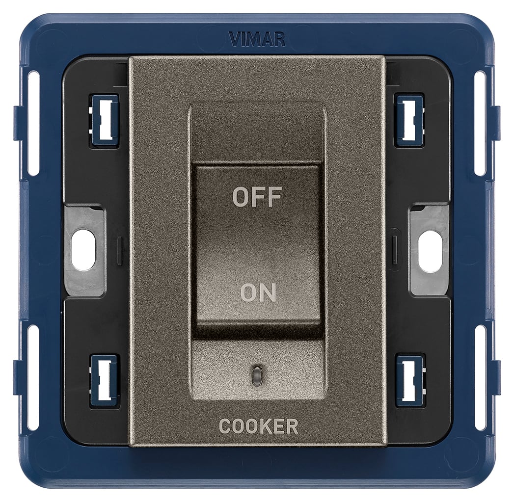VIMAR - INTERRUTTORE 2P 45A COOKER METAL 19018.CK.M