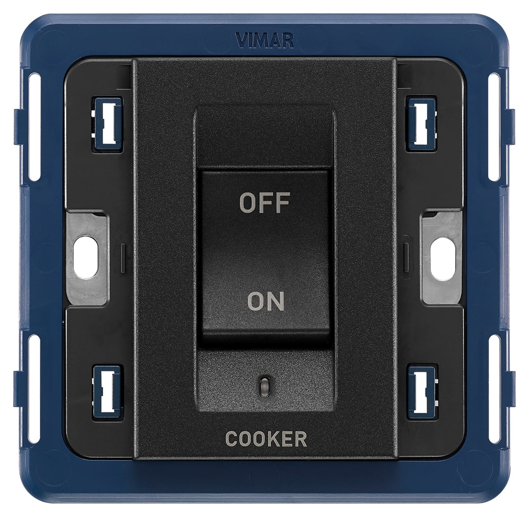 VIMAR - INTERRUTTORE 2P 45A COOKER GRIGIO 19018.CK