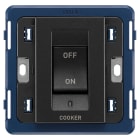 VIMAR - INTERRUTTORE 2P 45A COOKER GRIGIO 19018.CK