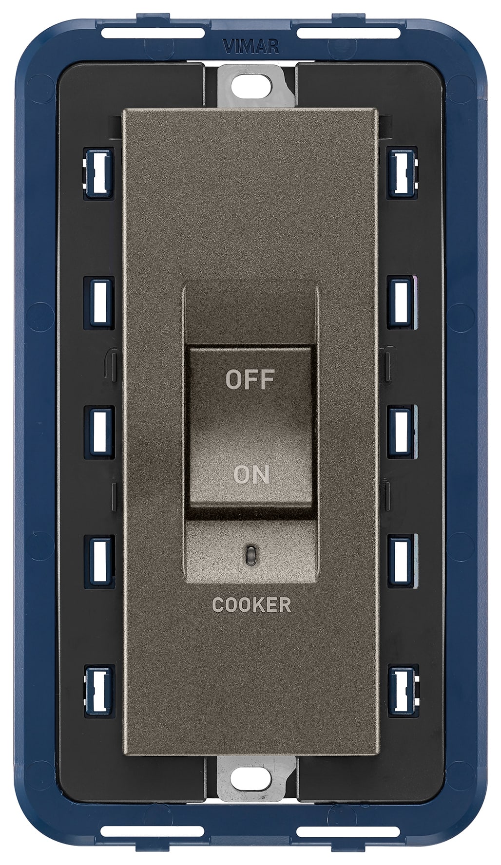 VIMAR - INTERRUTTORE 2P 45A COOKER 5M METAL 19019.CK.M