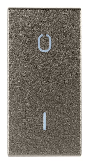 VIMAR - TASTO 1M SIMBOLO O I METAL 19021.99.M