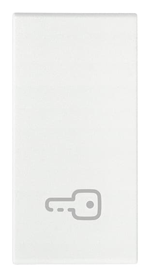 VIMAR - Tasto 1M Chiave Bianco - Intercambiabile Modulo Illuminabile 19021.P.B