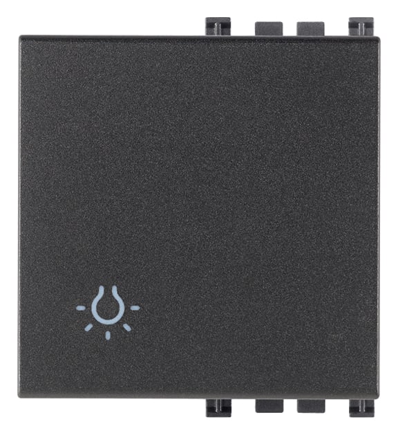 VIMAR - TASTO 2M SIMBOLO LUCE GRIGIO 19022.L