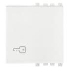 VIMAR - Tasto Intercambiabile 2 Moduli Simbolo Chiave Bianco Illuminabile 19022.P.B