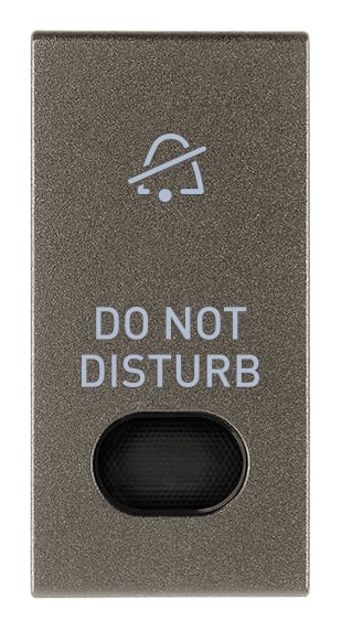 VIMAR - TASTO 1M CON DIFFUSORE SIMB. DND METAL 19026.DND.M