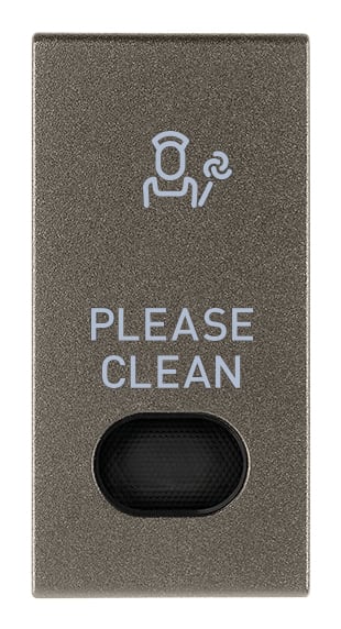 VIMAR - TASTO 1M CON DIFFUSORE SIMB. PLS METAL 19026.PLS.M