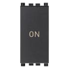 VIMAR - PULSANTE 1P NO+NC 10A SIMBOLO ON GRIGIO