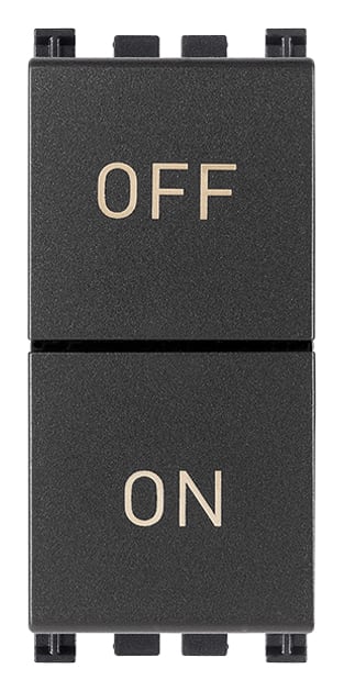 VIMAR - DUE PULSANTI INDIPEND. NO+NC 10A GRIGIO 19058