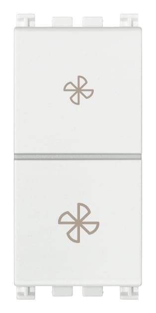 VIMAR - COMMUTATORE 2P 10AX FAN-COIL BIANCO 19063.B