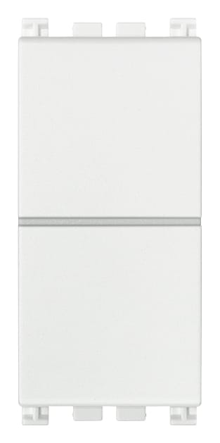 VIMAR - Pulsanti Indipendenti Bianco 10A 250V - Chiusura Contemporanea Circuiti Motori 19066.B