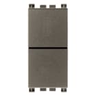 VIMAR - Due Pulsanti Indipendenti 1P No + 1P No 10A 250V Metal - Chiusura Contemporanea Circuiti Motori