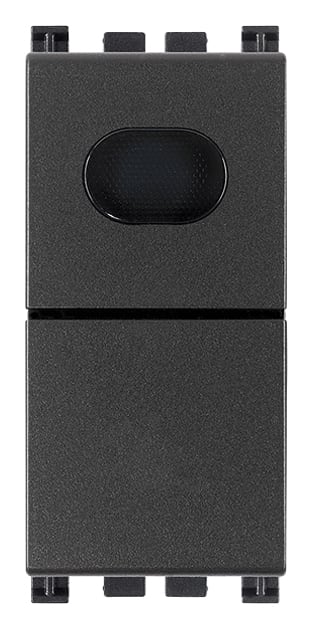 VIMAR - PULSANTE 1P NO 10A CON SPIA GRIGIO