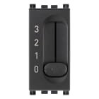 VIMAR - Commutatore a Slitta 1P 6(2)A Grigio - 250V~ 4 Posizioni per Regolazione Velocità Ventil-Convettori