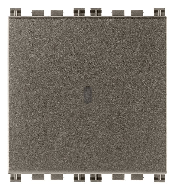 VIMAR - INTERRUTTORE 1P 10AX ASSIALE 2M METAL 19100.2.M