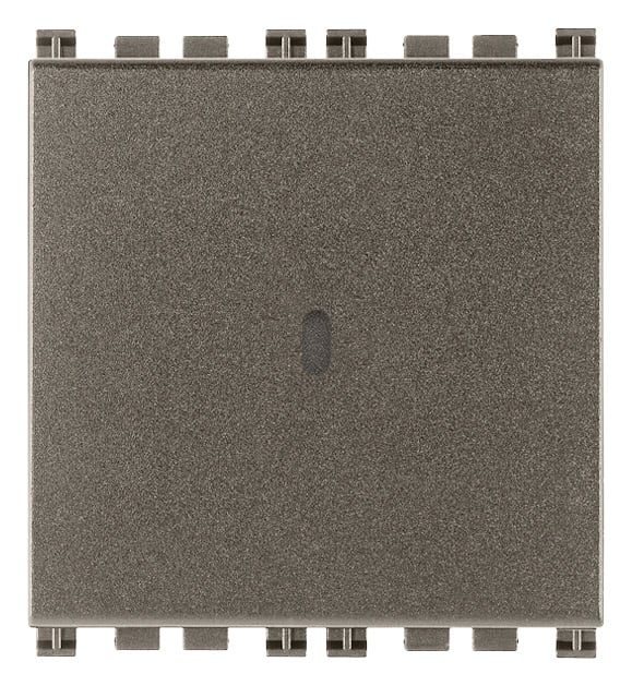 VIMAR - PULSANTE 1P NO 10A ASSIALE 2M METAL 19108.2.M
