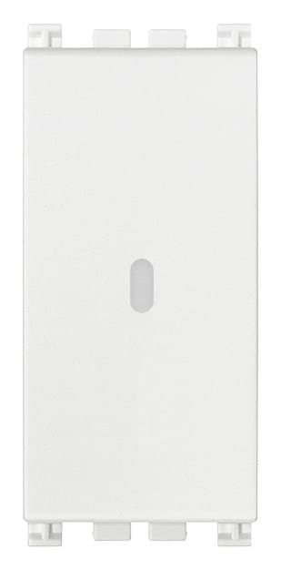 VIMAR - Invertitore 1P 16Ax Assiale Bianco Illuminabile Tasto Sostituibile Max 200 W Lampade Alimentatore Integrato