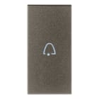 VIMAR - TASTO 1M SIMB. CAMPANELLO ASSIALE METAL 19131.C.M