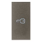 VIMAR - Tasto Modulo 1M Assiale Illuminabile Metal Simbolo Chiave Intercambiabile 19131.P.M