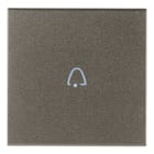 VIMAR - TASTO 2M SIMB. CAMPANELLO ASSIALE METAL 19132.C.M