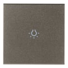 VIMAR - TASTO 2M SIMBOLO LUCE ASSIALE METAL 19132.L.M