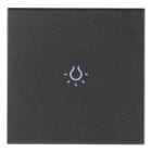 VIMAR - TASTO 2M SIMBOLO LUCE ASSIALE GRIGIO 19132.L