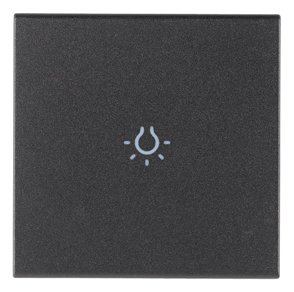 VIMAR - TASTO 2M SIMBOLO LUCE ASSIALE GRIGIO 19132.L