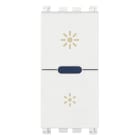 VIMAR - Dimmer universale 230V bianco, taglio di fase, per lampade 40-400W, LED 3-200W, comando ON/OFF, regolazione minima, funzione MASTER, non per Isoset.