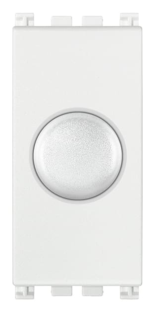 VIMAR - Dimmer 230V Bianco 100-500W per Lampade Ad Incandescenza con Potenziometro Rotativo e Indicatore Luminoso
