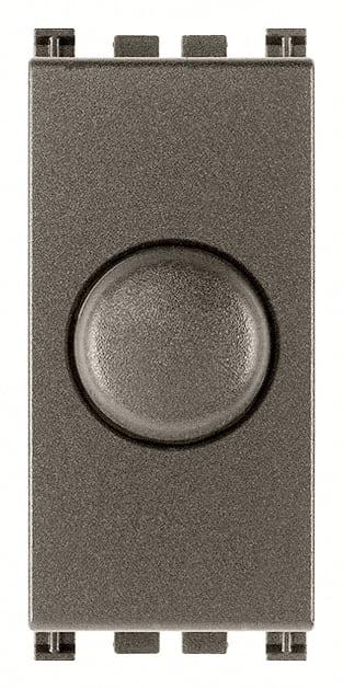 VIMAR - Dimmer Metal 230V 100-500W per Lampade Ad Incandescenza con Potenziometro Rotativo e Individuazione al Buio 19150.M