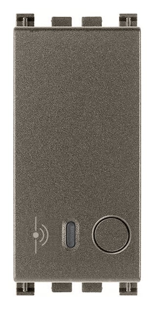 VIMAR - Sensore radar IoT UWB Bluetooth 5.0, sistema mesh VIEW Wireless, 1 uscita a stato solido, 1 ingresso pulsante, alimentazione 100-240 V, Metal.