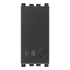 VIMAR - Sensore radar IoT UWB grigio, Bluetooth 5.0, sistema mesh VIEW Wireless, 1 uscita a stato solido, 1 ingresso pulsante, alimentazione 100-240 V.