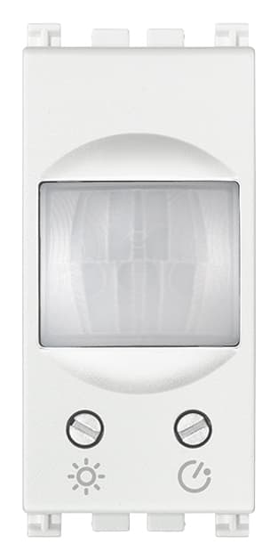VIMAR - Interruttore con Sensore di Movimento e Temporizzazione Regolabile 230V Bianco 19181.B