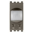 VIMAR - Interruttore a Relè 230V Metal con Sensore di Movimento Infrarossi, Soglia Crepuscolare e Temporizzazione Regolabili, Uscita No 6A 230V~ 19181.M