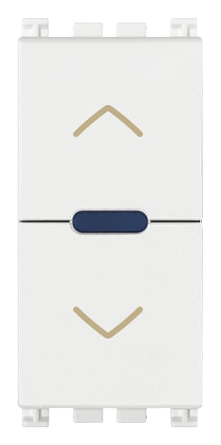 VIMAR - Commutatore Elettronico Centralizzabile per Tapparelle con Uscite a Relè 0,6-2A 220-240V Bianco con Orientamento Lamelle e Memorizzazione Posizione