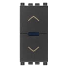 VIMAR - Commutatore Elettronico Centralizzabile Grigio per Tapparelle con Orientamento Lamelle e Uscite a Relè 0,6-2A 220-240V~ 50/60Hz 19196