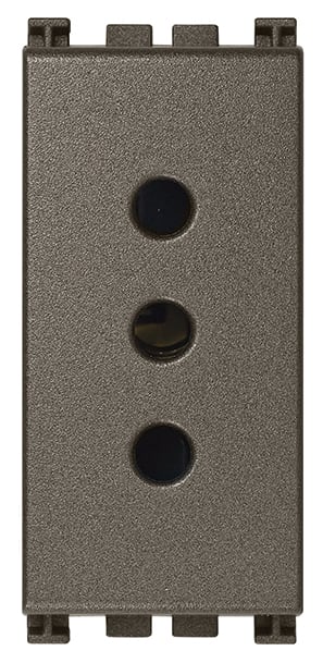 VIMAR - PRESA 2P+T 10A P11 METAL 19201.M