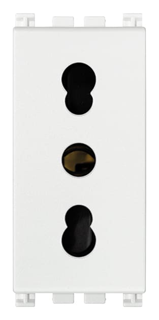 VIMAR - PRESA 2P+T 16A P17/11 ANTIBATT. BIANCO 19203.AB.B