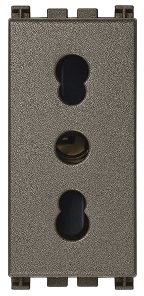 VIMAR - PRESA 2P+T 16A P17/11 METAL 19203.M